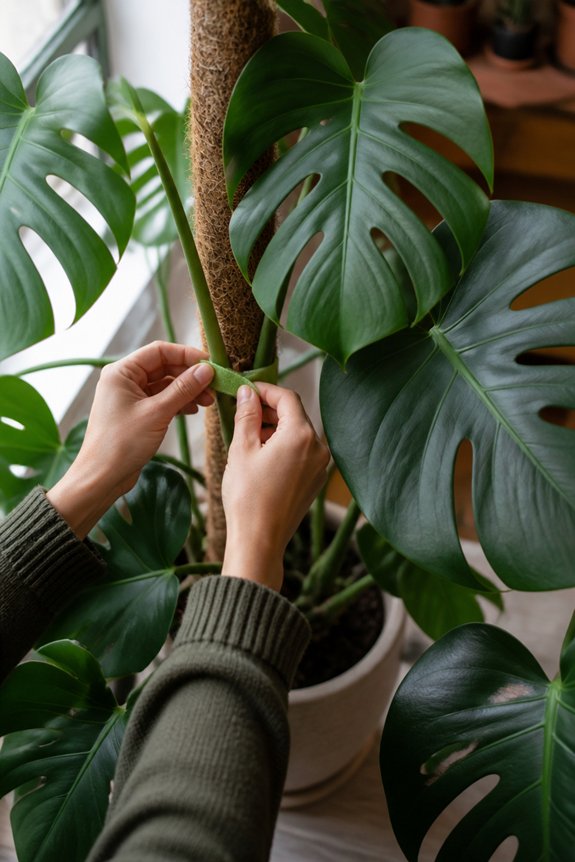 support for mature monstera