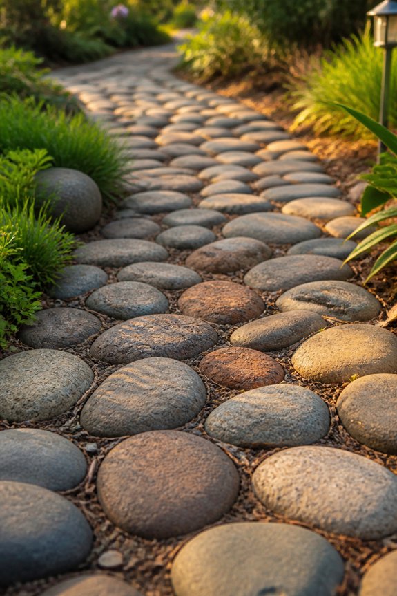 textured drainage solution pathway