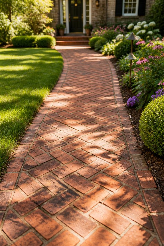 timeless brick garden paths