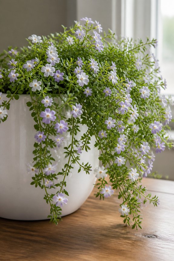 trails of delicate blooms