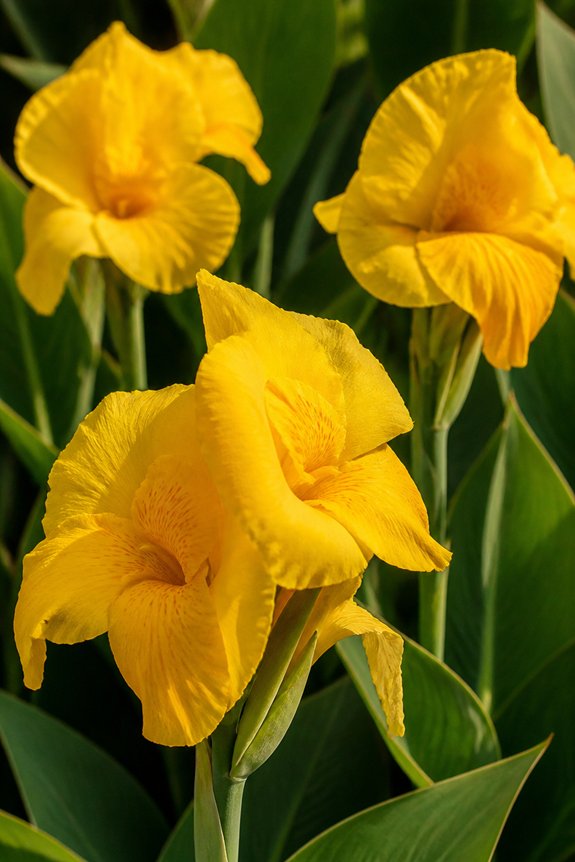 tropical foliage vibrant blooms