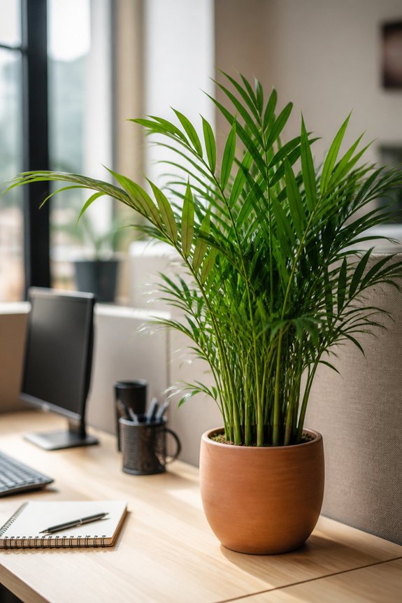 tropical office plant choice