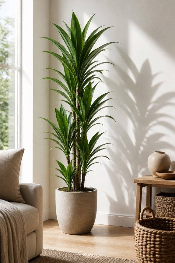 upright low maintenance indoor greenery