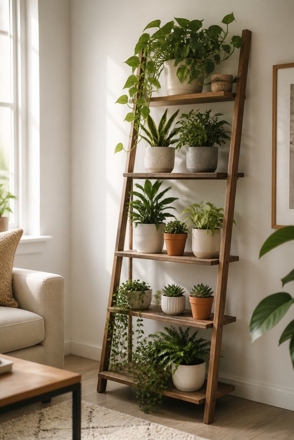 vertical plant organization displayed
