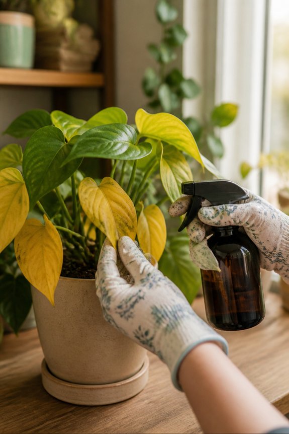 yellow plant care tips