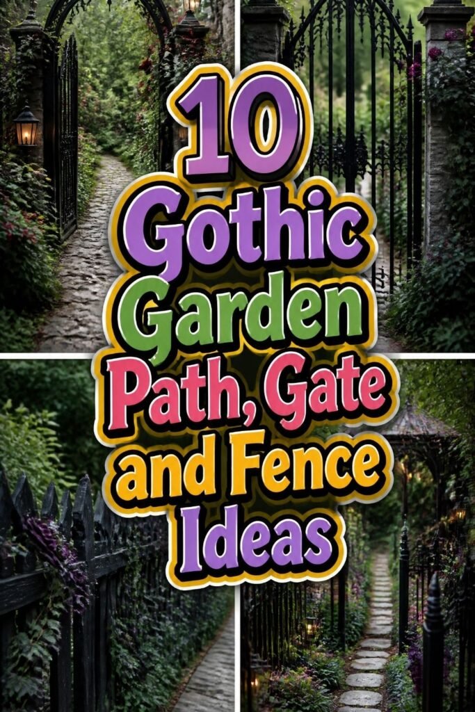 10 Gothic Garden Path, Gate and Fence Ideas