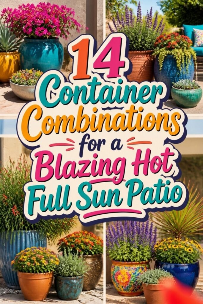 14 Container Combinations for a Blazing Hot Full Sun Patio