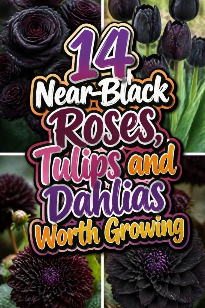 14 Near-Black Roses, Tulips and Dahlias Worth Growing