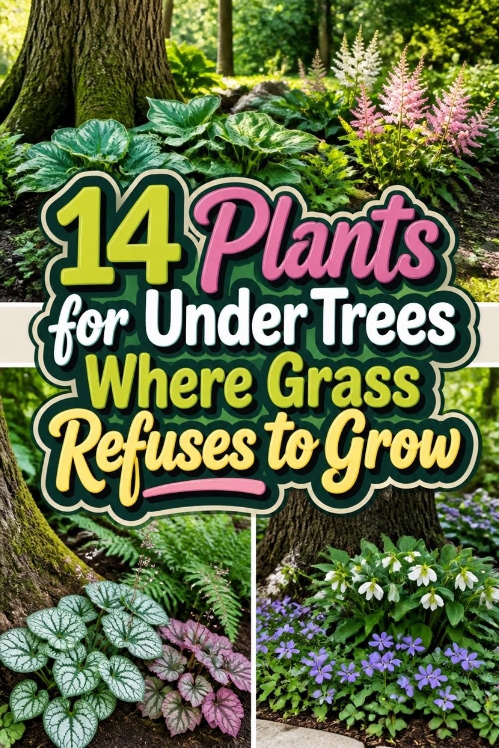 14 Plants for Under Trees Where Grass Refuses to Grow