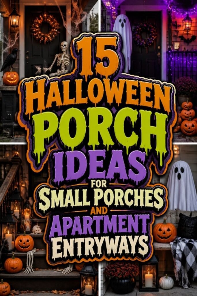 15 Halloween Porch Ideas for Small Porches and Apartment Entryways