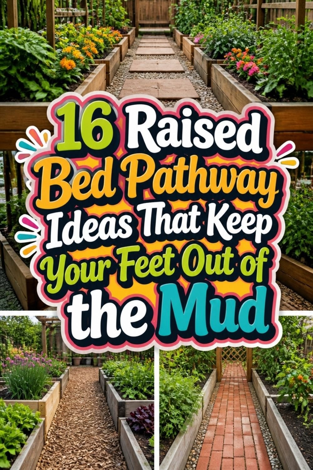 16 Raised Bed Pathway Ideas That Keep Your Feet Out of the Mud