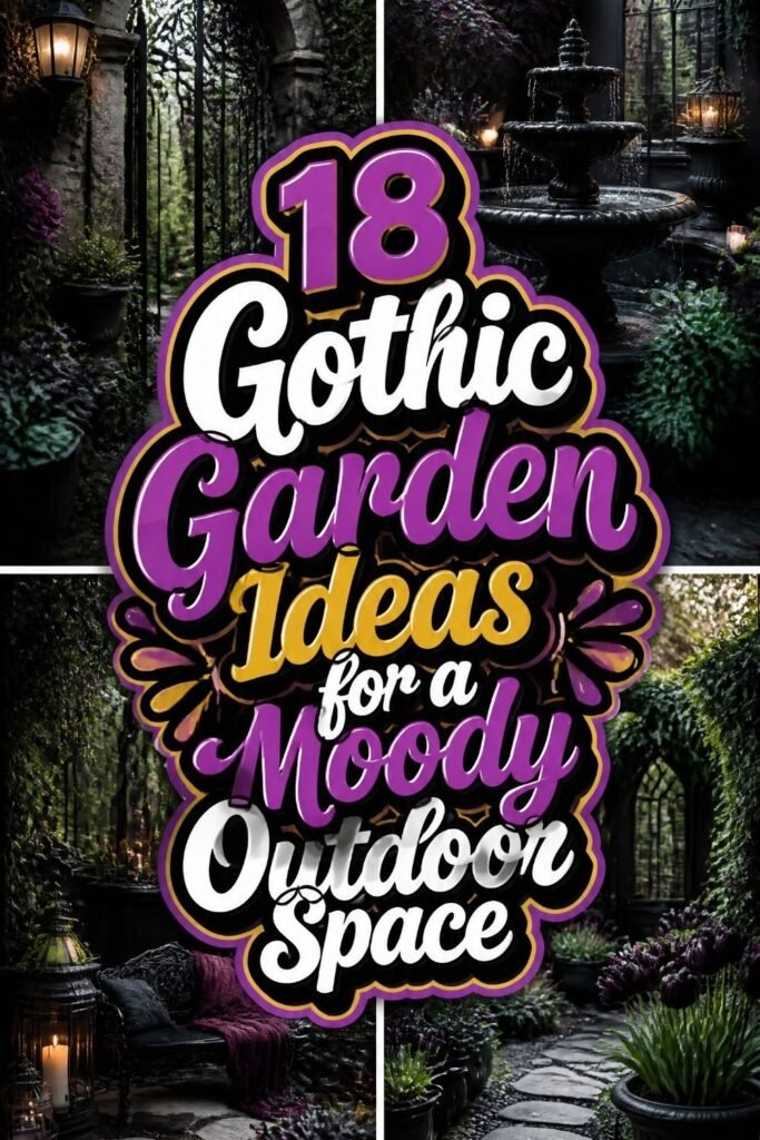 18 Gothic Garden Ideas for a Moody Outdoor Space