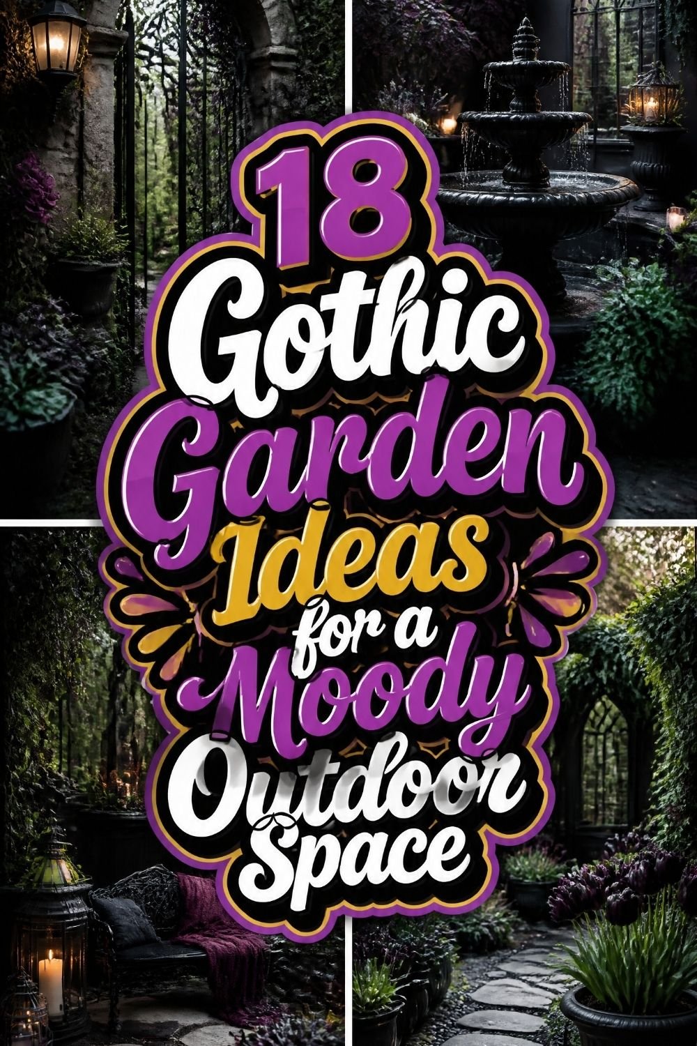 18 Gothic Garden Ideas for a Moody Outdoor Space