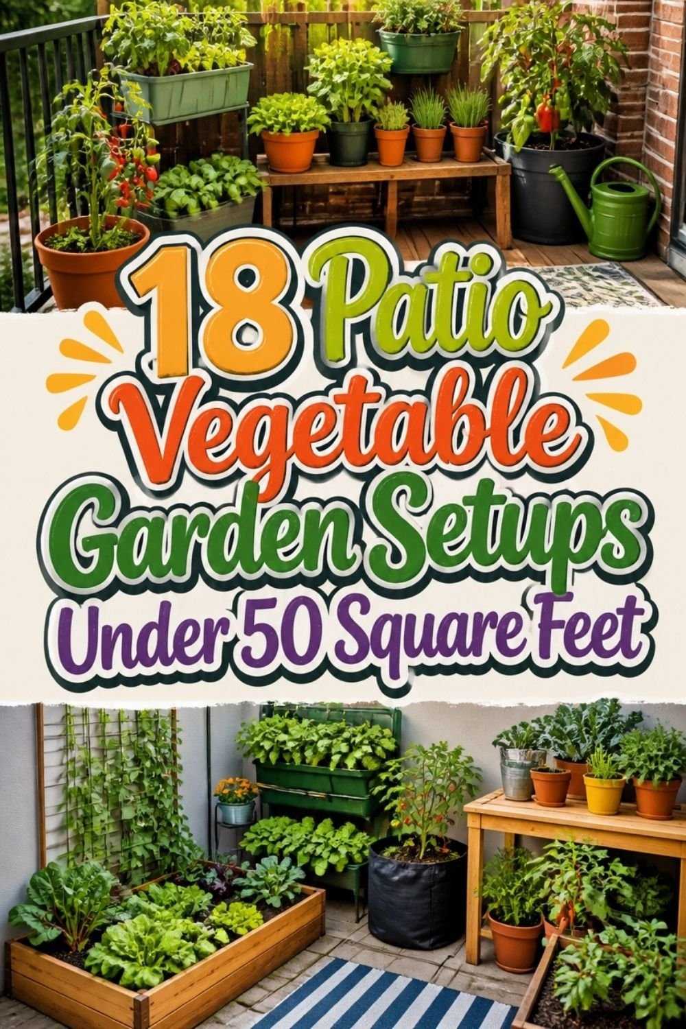18 Patio Vegetable Garden Setups Under 50 Square Feet