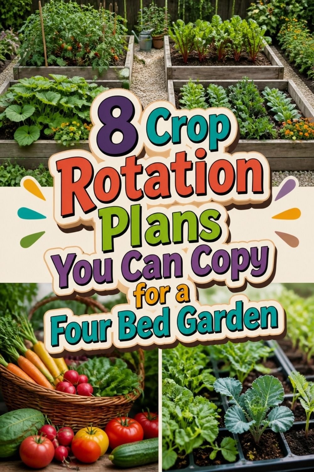 8 Crop Rotation Plans You Can Copy for a Four Bed Garden