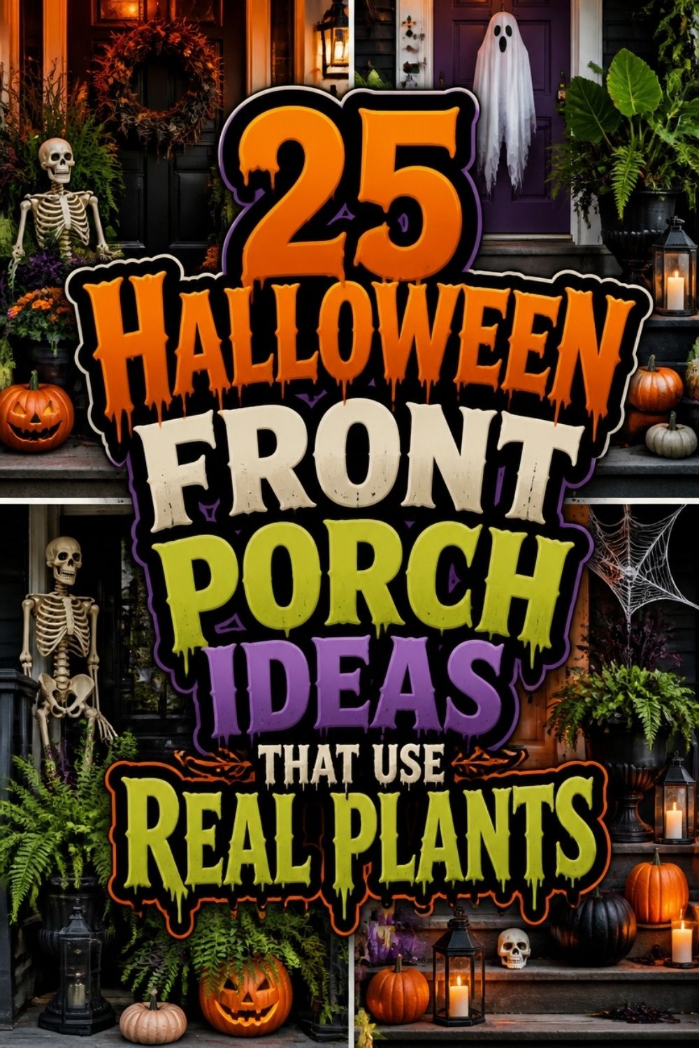 Halloween Front Porch Ideas That Use Real Plants