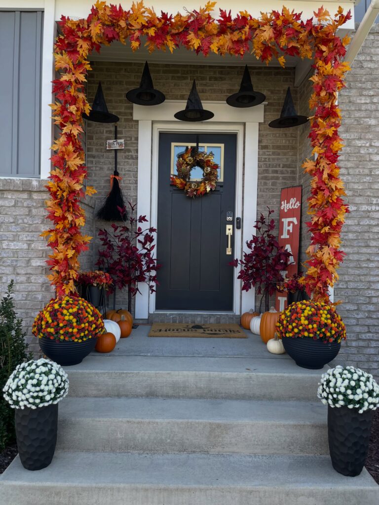 Pair Mums With Burgundy Foliage for Richer Fall Color