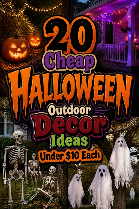 affordable outdoor halloween decorations