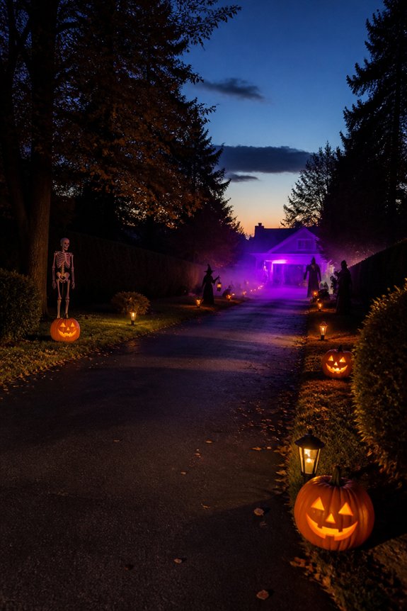 arrange displays for suspense