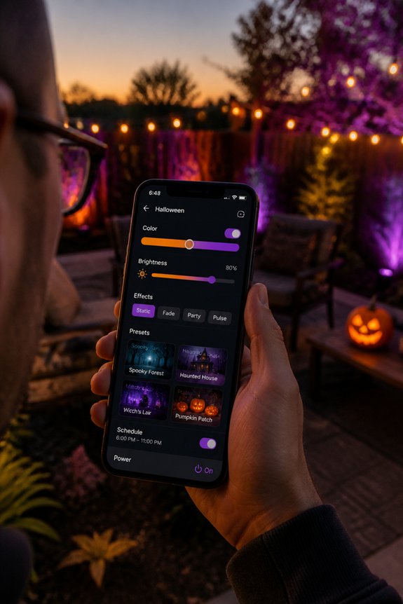 automated halloween lighting control