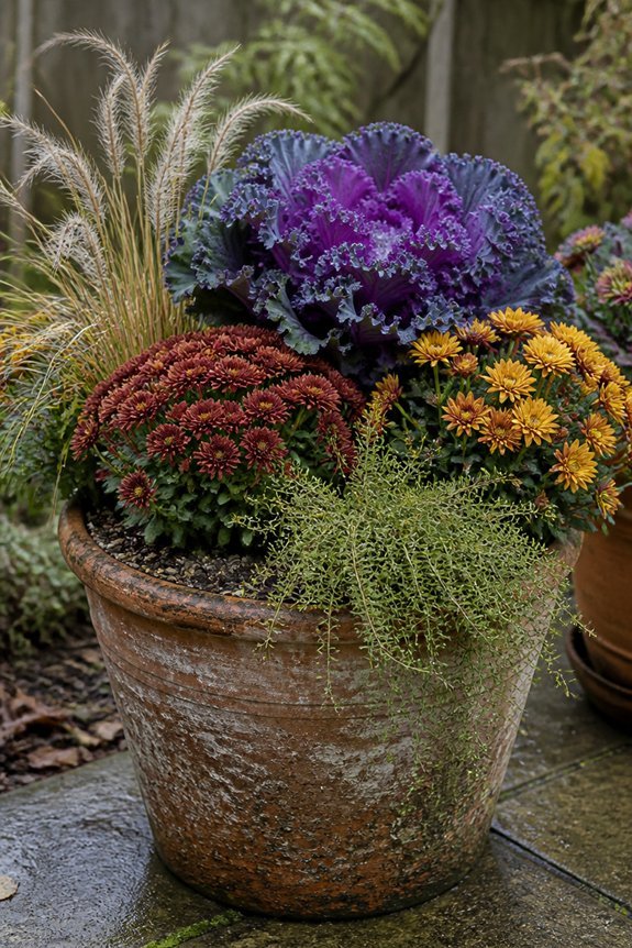 autumn planter color combination