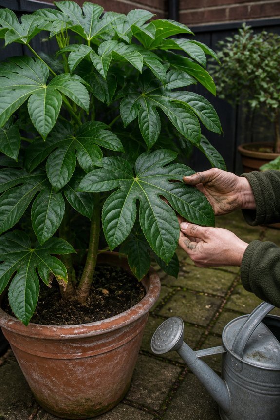 bold evergreen foliage display