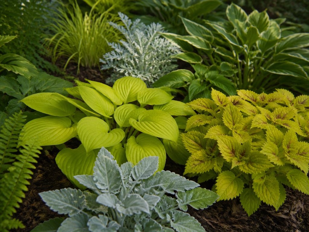 brighten shade with foliage