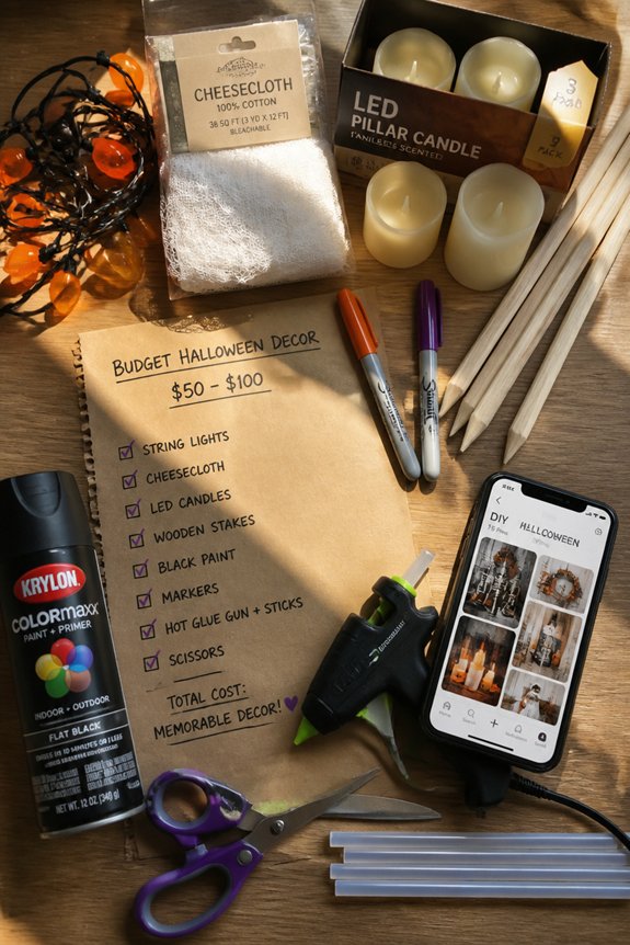 budget friendly halloween decorations