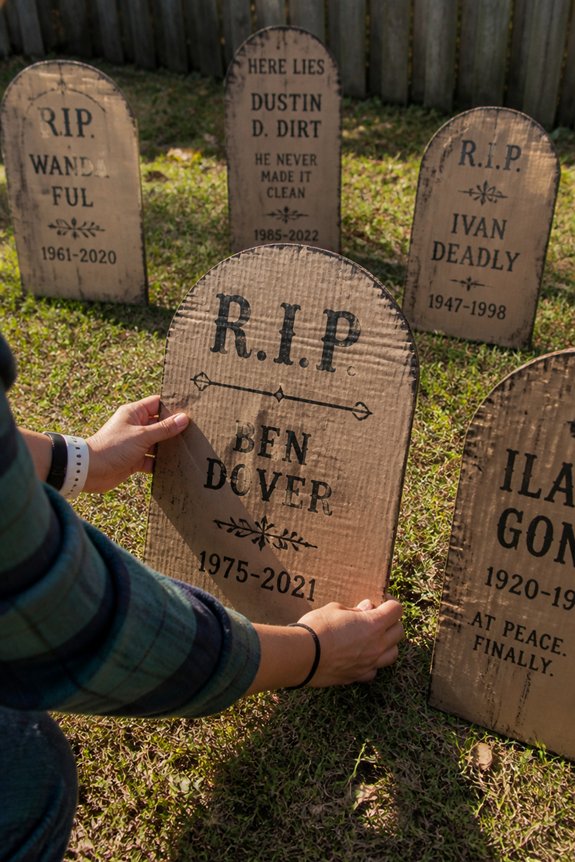 budget friendly temporary gravestones