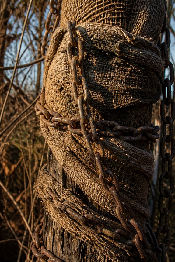 burlap chains create decay