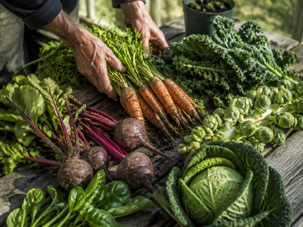 cold hardy vegetable winter harvests