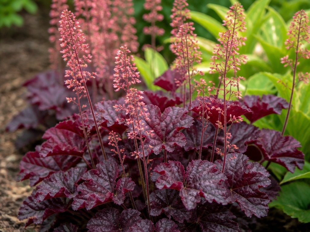 colorful foliage delicate blooms