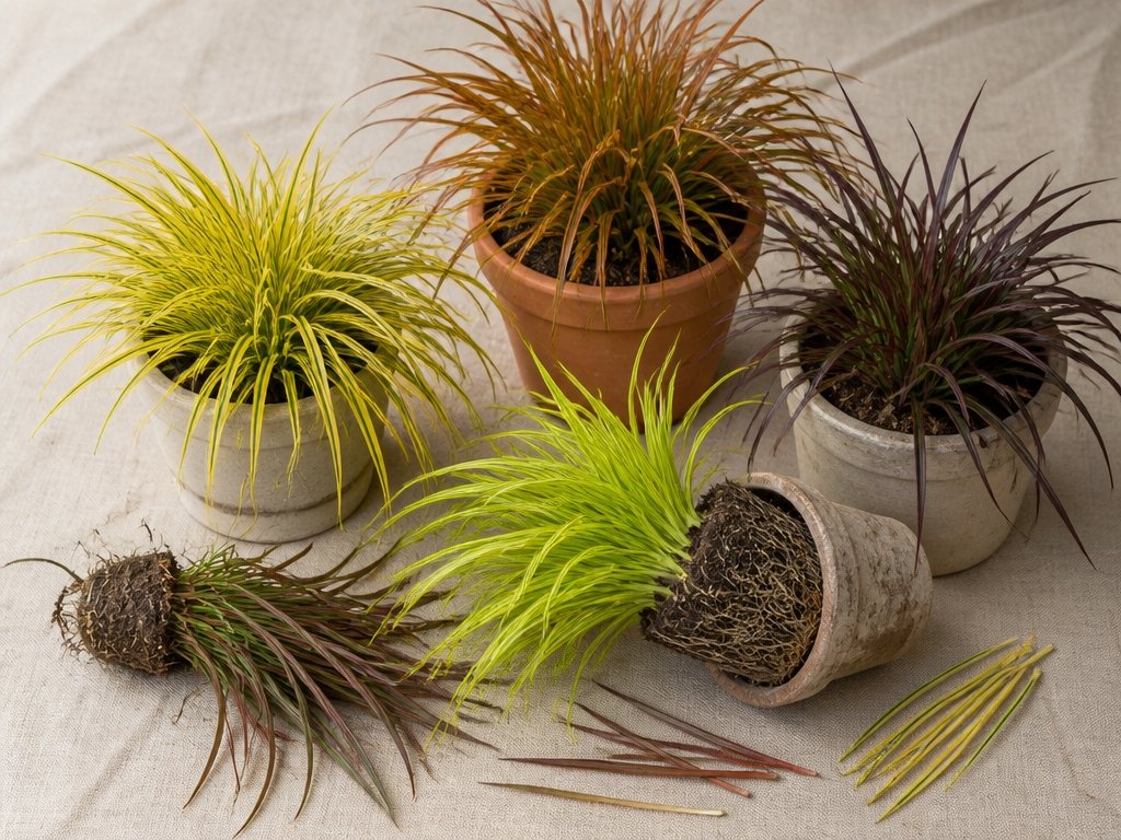 colorful shade loving sedges