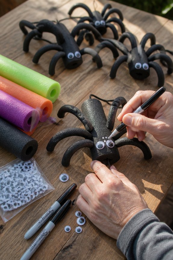 creepy foam spider decorations