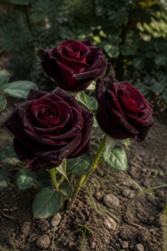 deep crimson hybrid rose