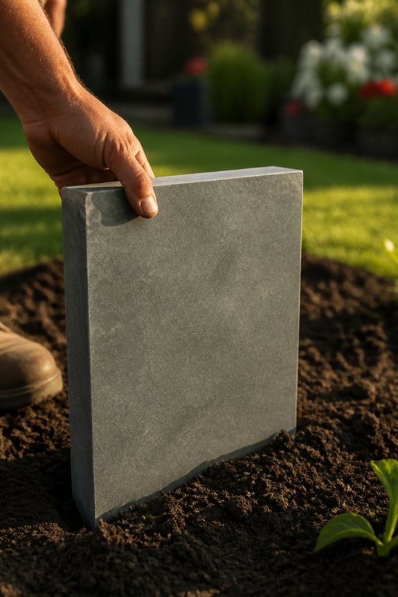 durable polished concrete gravestones