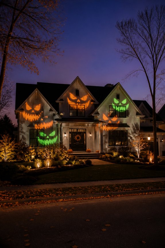 dynamic halloween projection displays