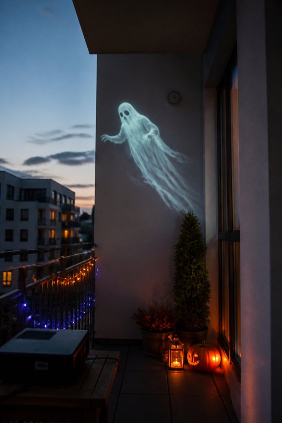 dynamic halloween wall projections