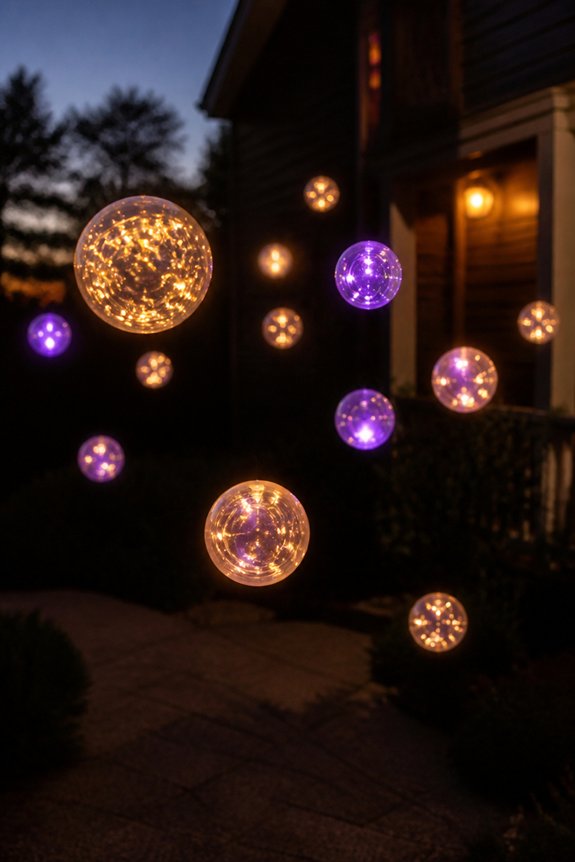 eerie floating orbs effect
