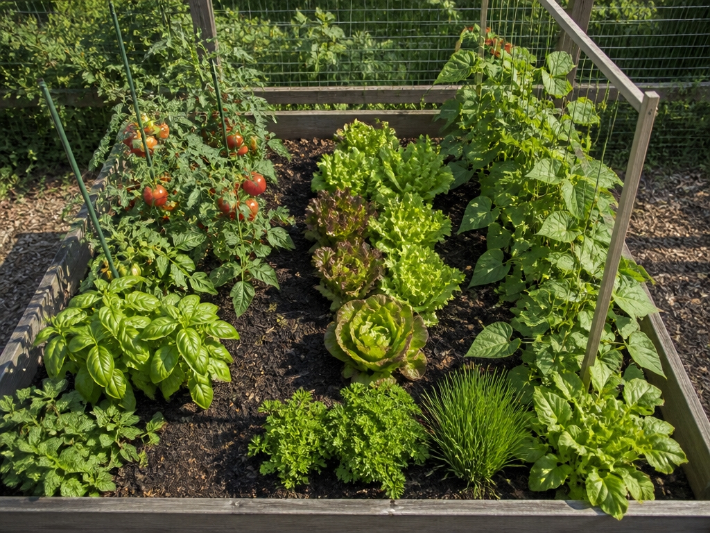 efficient herb vegetable combinations