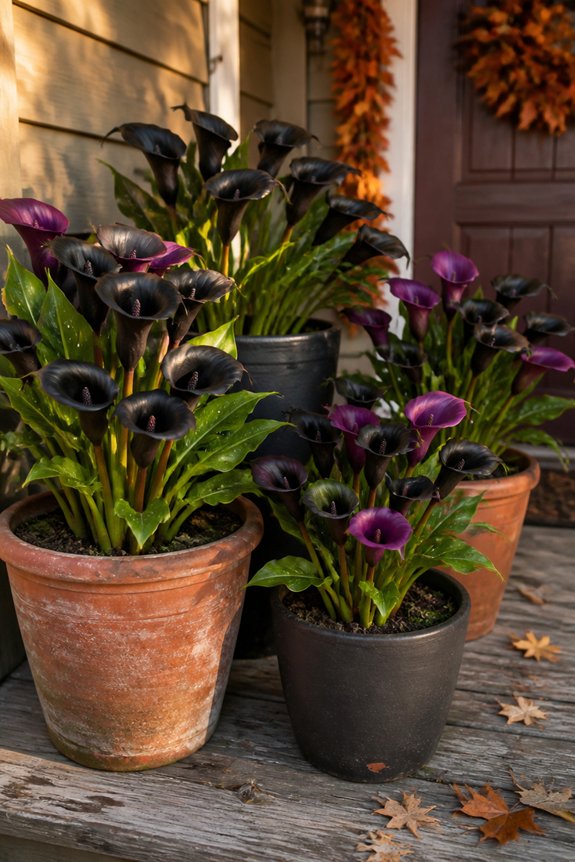 elegant black and purple