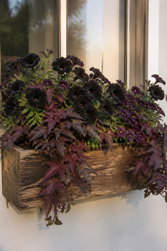elegant dark floral arrangement
