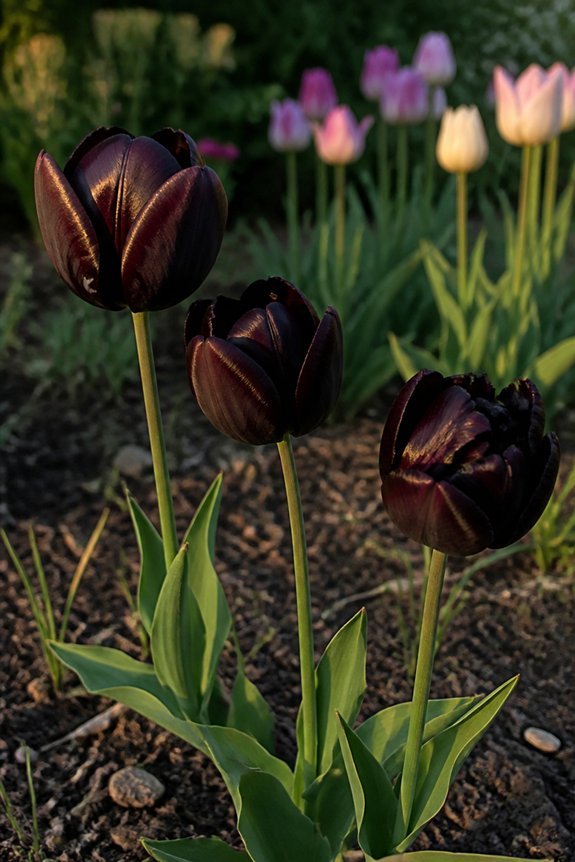 elegant dark spring blooms