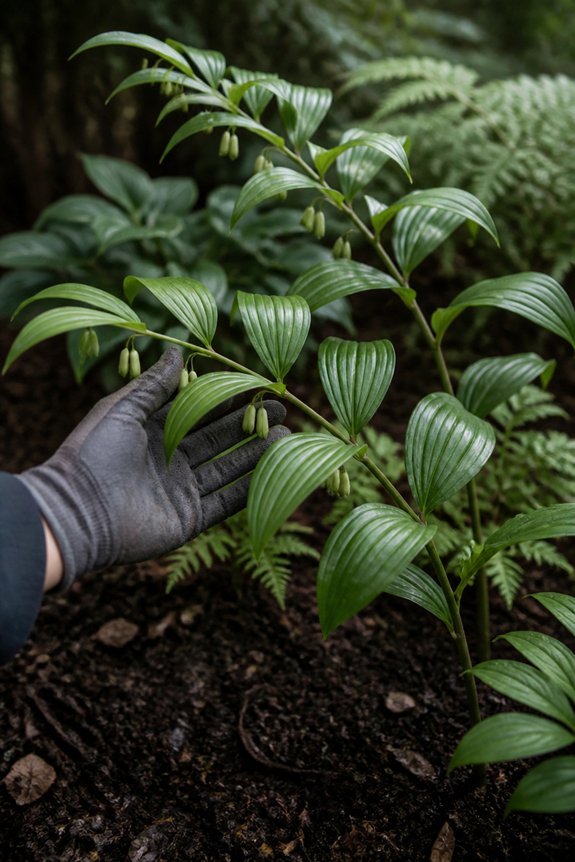 elegant deep green foliage