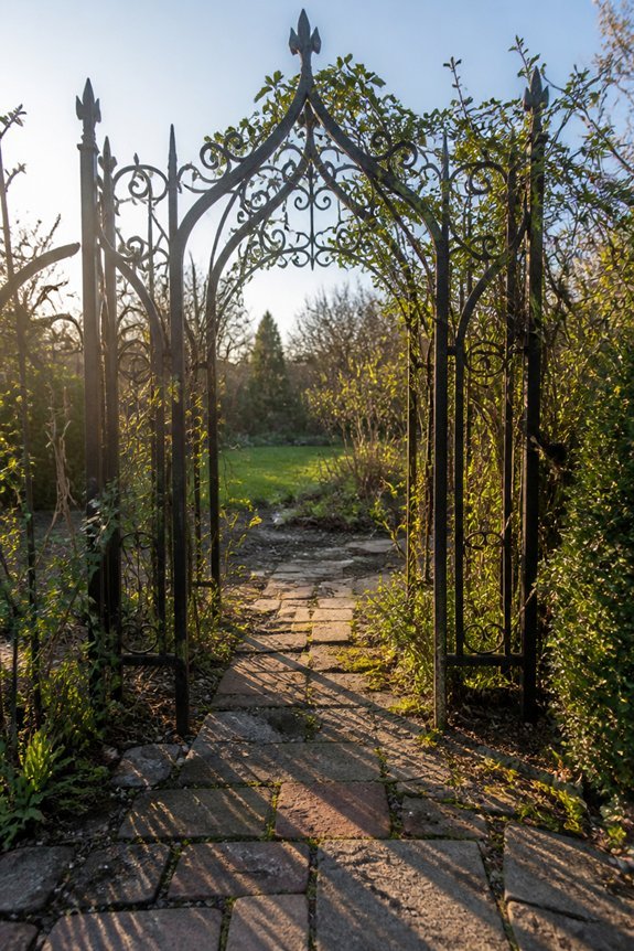 elegant gothic garden entrances