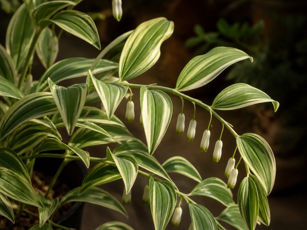 elegant variegated shade plant