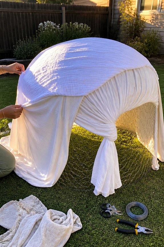 floating cloth ghost decor