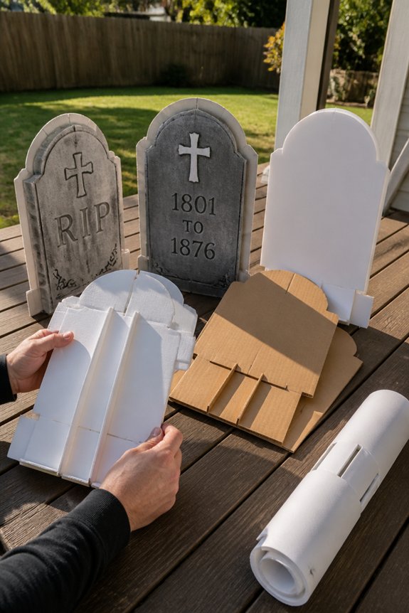 foldable tombstone yard decorations