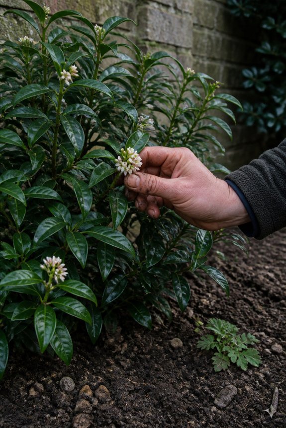 fragrant winter blooms evergreen shrub
