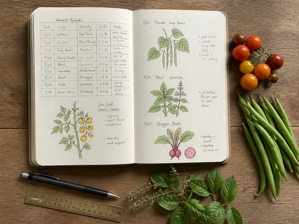 garden yield tracking system